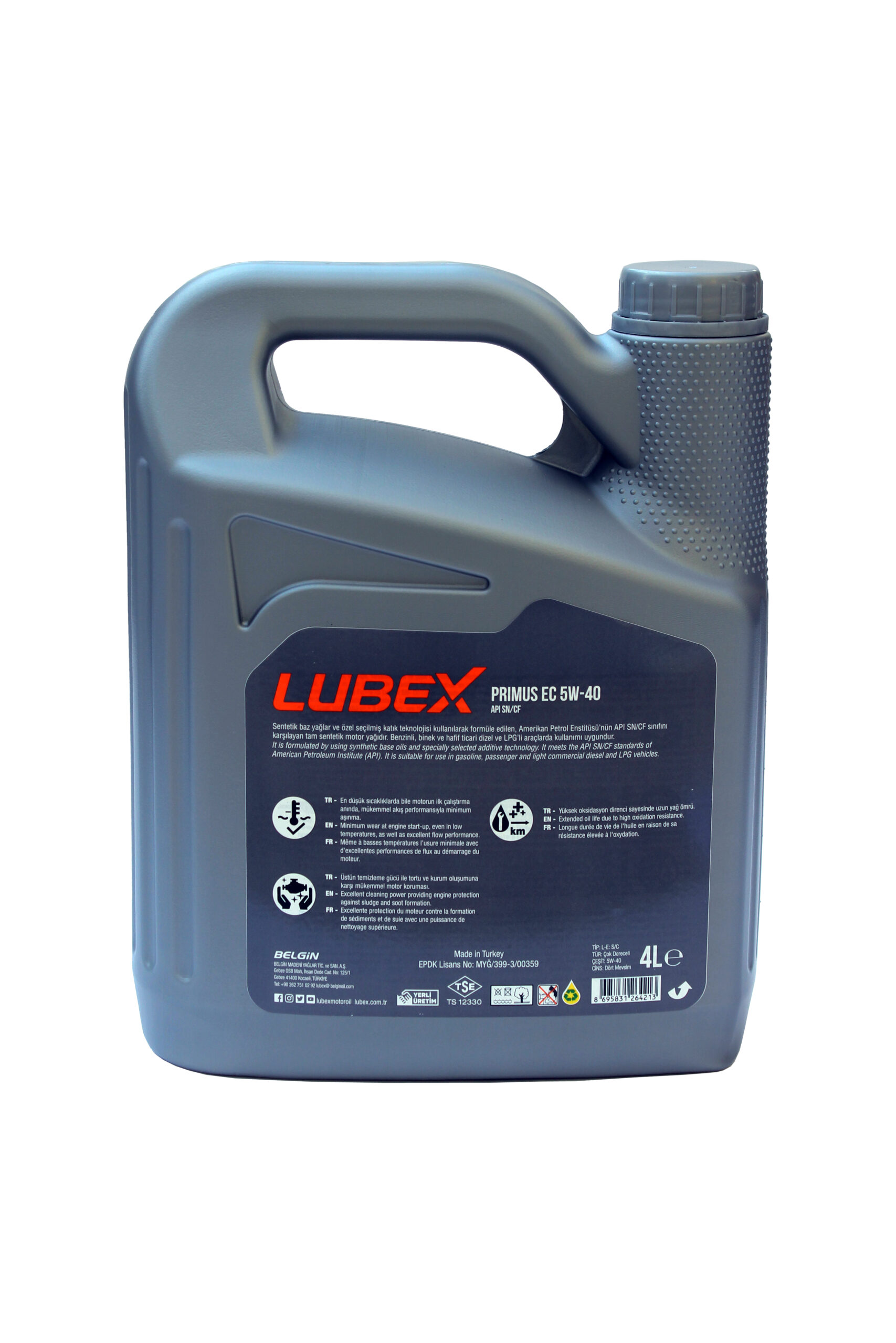 LUBEX 5W-40/BD-LBX-5W-40 4L (PRICE PER L)