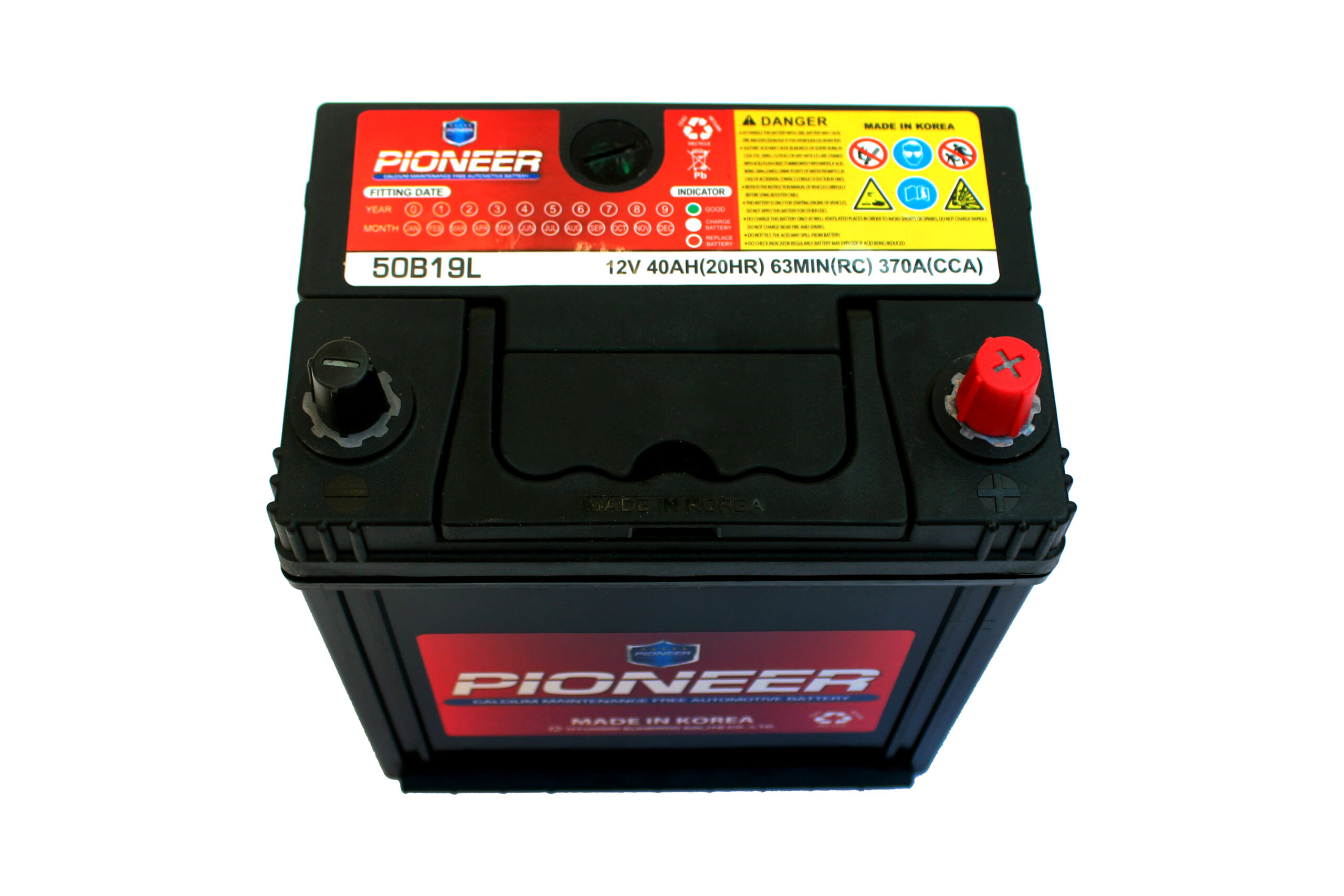 PIONEER BATTERY 12V40AH / BK-PI-50B19L