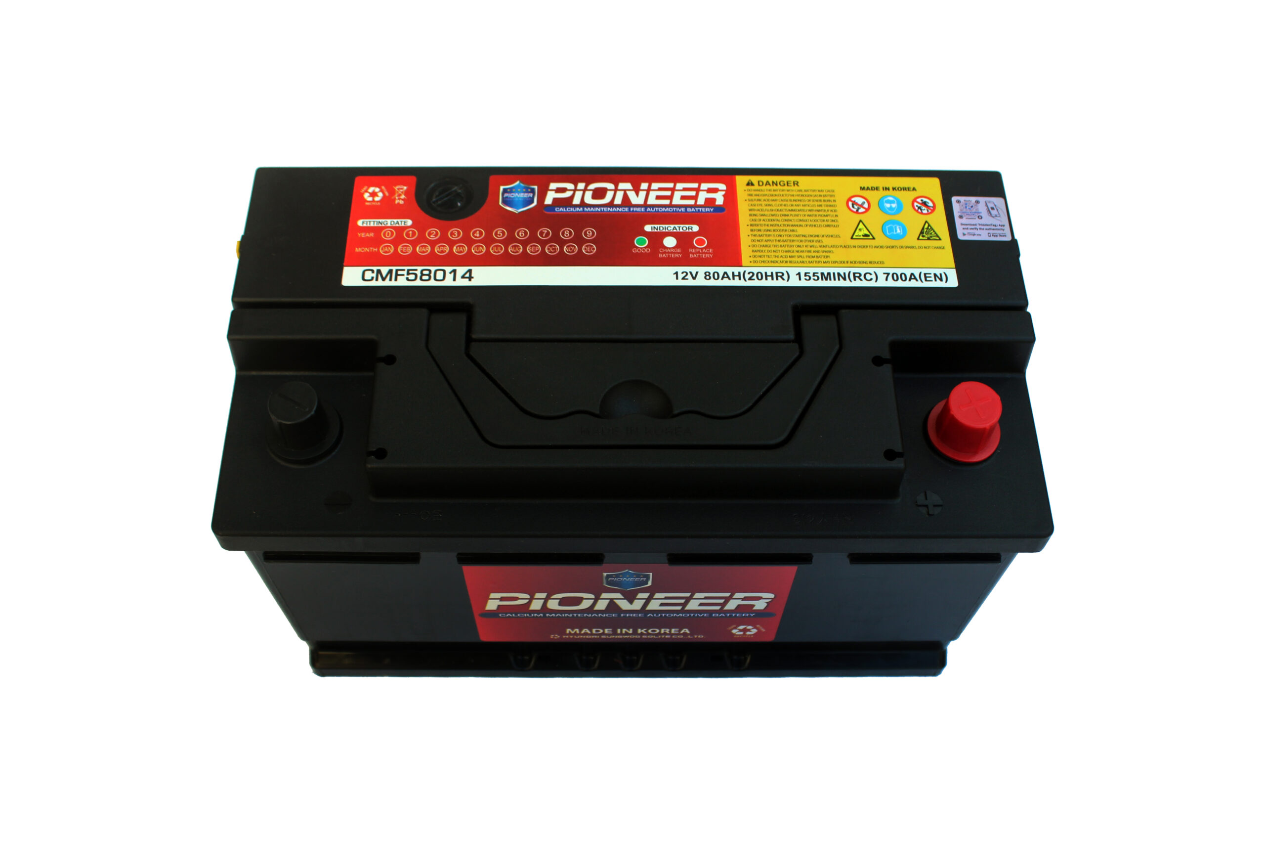 PIONEER BATTERY 12V80AH / BK-PI-58035