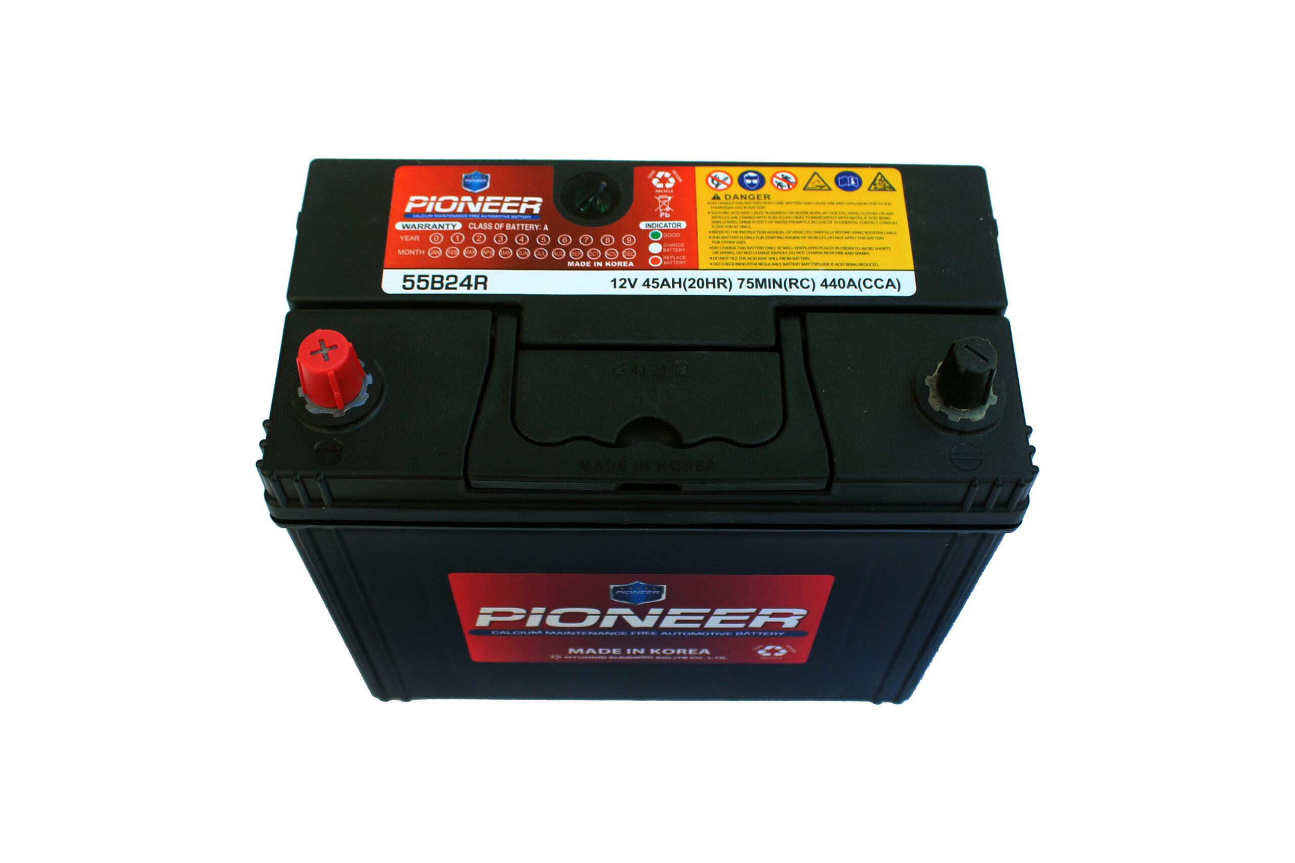 PIONEER  BATTERY 12V45AH – 55B24R / BK-PI-NS60R