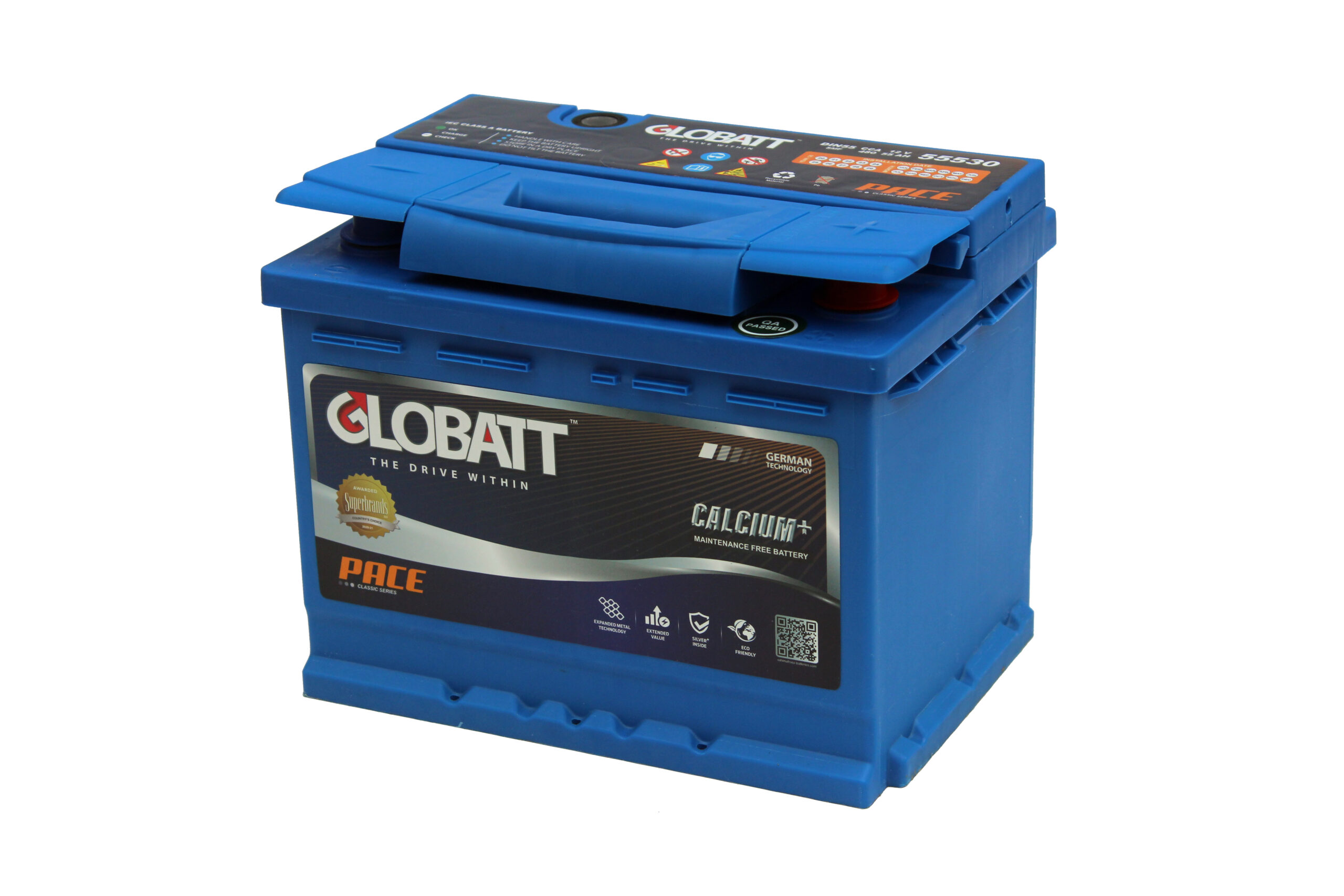 GLOBATT BATTERY 12V55AH / CT-DIN-55530