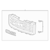GRILLE ASSEMBLY  FRONT/ 22856164